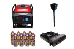 Інверторний генератор MAST GROUP YH5000io + газова плитка Orcamp CK-505 + картридж газовий Pegas 400 мл (8 шт.)