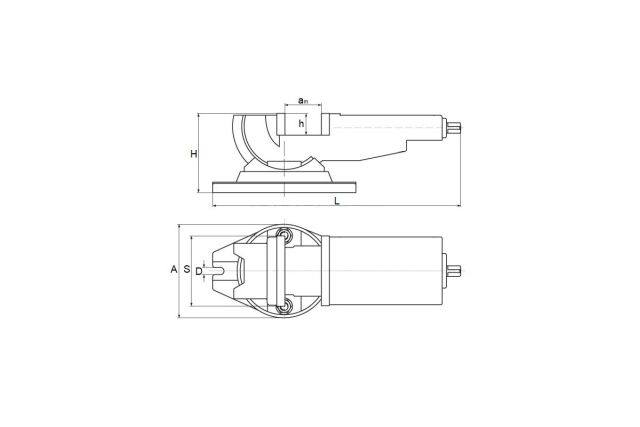 Похила люлька верстатні лещата 100 мм
