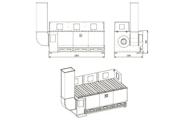 Шліфувальний стіл з імпульсною продувкою Unalsan Uns 296 P 2