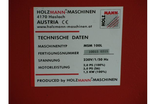 Ленточная шлифовальная машина по металлу Holzmann MSM100NEO_400V
