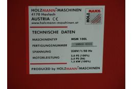 Ленточная шлифовальная машина по металлу Holzmann MSM100NEO_400V Ленточная шлифовальная машина по металлу Holzmann MSM100NEO_400V
