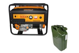Бензиновий генератор EF Power TBS6500S + металева каністра 20 л