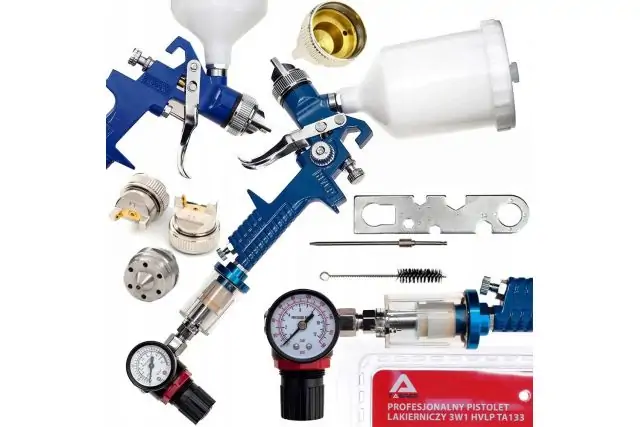 Покрасочный пистолет HVLP с редуктором, дегидратором, форсунками TAGRED TA133 4