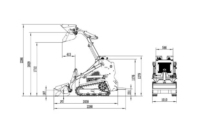 Мини-погрузчик Zipper ZI-MKL720 6