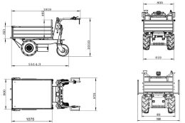 Электрический колесный самосвал Zipper ZI-ED600