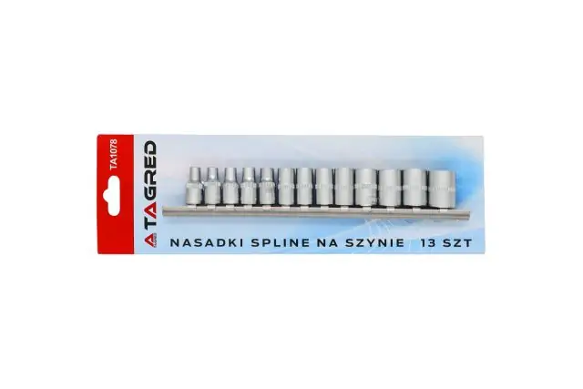 Набір торцевих головок TAGRED TA1078, 13 шт 2