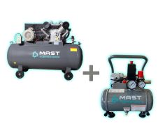 Поршневий компресор MAST 2105/500L 400V + безмасляний...