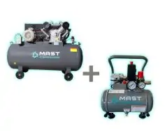 Поршневий компресор MAST 2105/500L 400V + безмасляний...