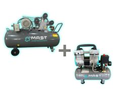 Поршневой компрессор MAST TA90/300L 400V + безмасляный...