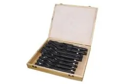 Комплект спіральних свердел 24-44 мм КМ3-КМ4 швидкорізальна сталь 8 шт. Holzmann SPS MK34 1