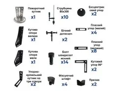 Набір інструментів STANDARD з автоматичними струбцинами POS-MET 28 мм