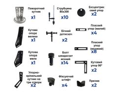 Набір інструментів STANDARD з автоматичними струбцинами POS-MET 16 мм