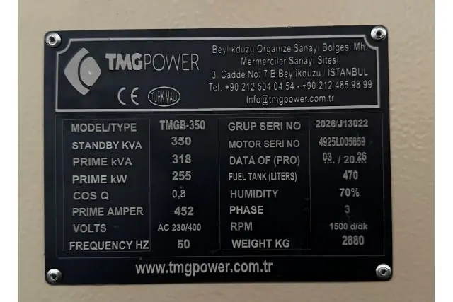 Дизельный генератор TMG POWER TMGB-350 22