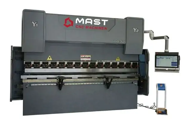Електро-гідравлічний листозгинальний прес WE-110T/3200 4+1 Axis з DELEM DA53TX 2D 2