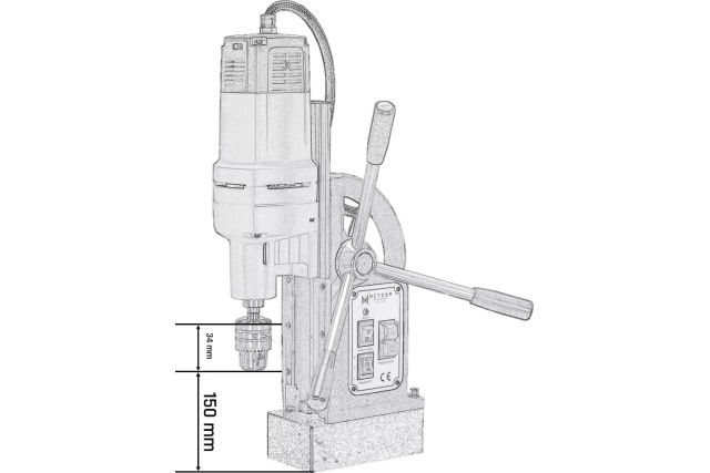 Магнитная дрель METCOR HY3502 8