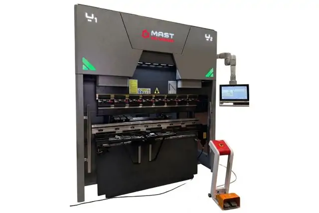 Електрогідравлічний листозгинальний прес з ЧПК MAST CNC Machinen WBD-80Tx1600 з DELEM DA-53TX 1