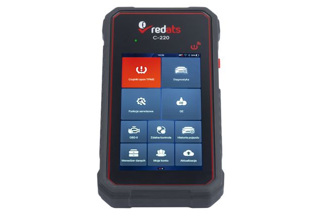 Діагностичний пристрій системи TPMS та датчиків тиску REDATS C-220 8