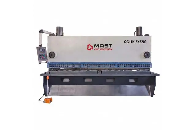 Гідравлічні гільйотинні ножиці MAST CNC MACHINEN QC11K-8X3200 з TP10S 2