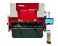 Електро-гідравлічний листозгинальний прес MAST CNC Machinen BSD-110T/2500 з ET18 (4+1 осі)