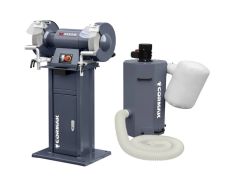 Дводискова шліфувальна машина CORMAK M300S з підставкою та аспірацією MDC750 400V