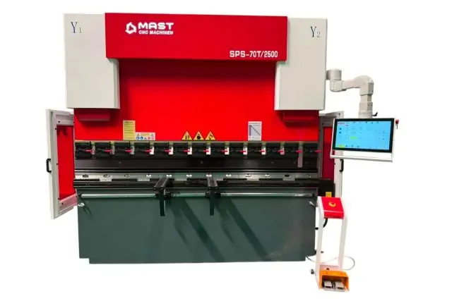 Електро-гідравлічний листозгинальний прес MAST CNC Machinen WE-70T/2500 з Syntec-630BA 1