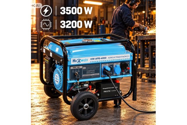 Бензиновый генератор HEXWELT HW-APB-4000 2