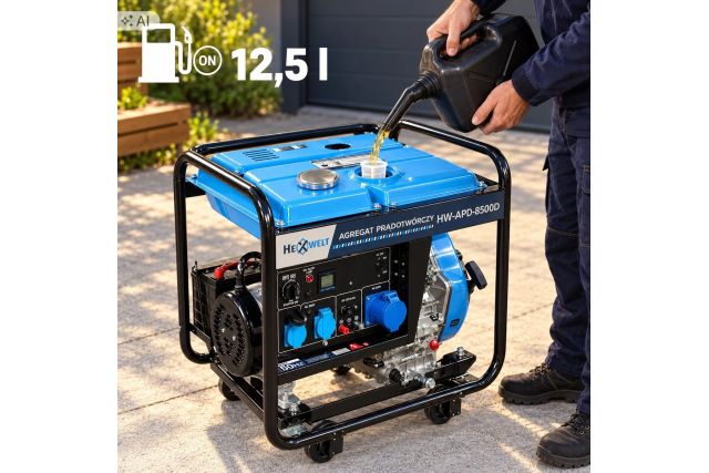 Дизельний генератор HEXWELT HW-APD-8500D 7