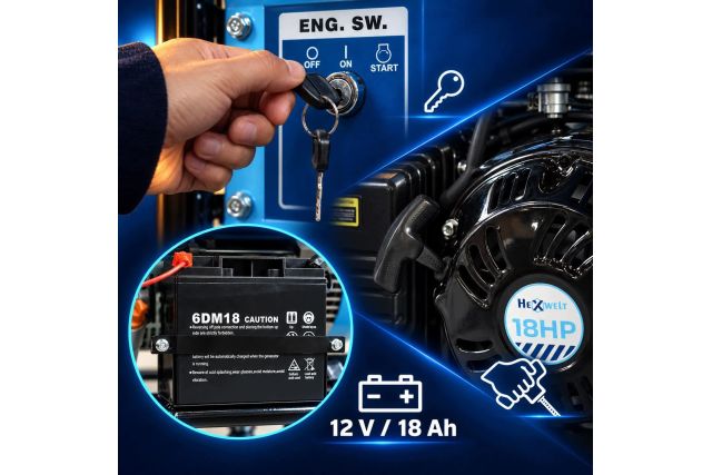 Бензиновий генератор HEXWELT HW-APB-10500 4