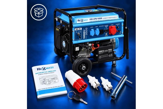 Бензиновий генератор HEXWELT HW-APB-10500 12