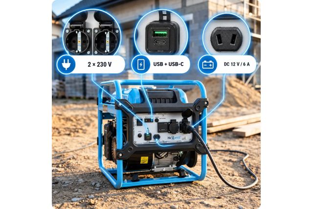 Інверторний генератор HEXWELT HW-API-4500I 3