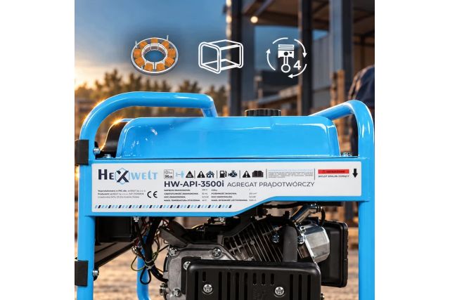 Инверторный генератор HEXWELT HW-API-3500i 7