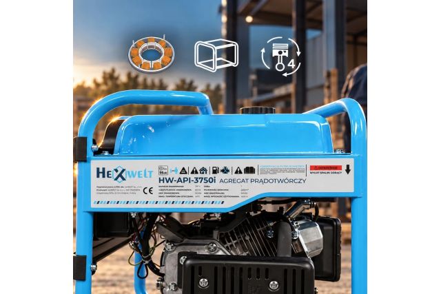 Інверторний генератор HEXWELT HW-API-3750I 11
