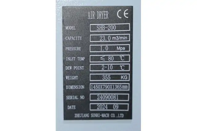 Осушувач стисненого повітря Mast SHB-200 (10 Бар) 7
