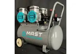 Безмасляний поршневий компресор Mast MOF1680/2x1500-50L 2