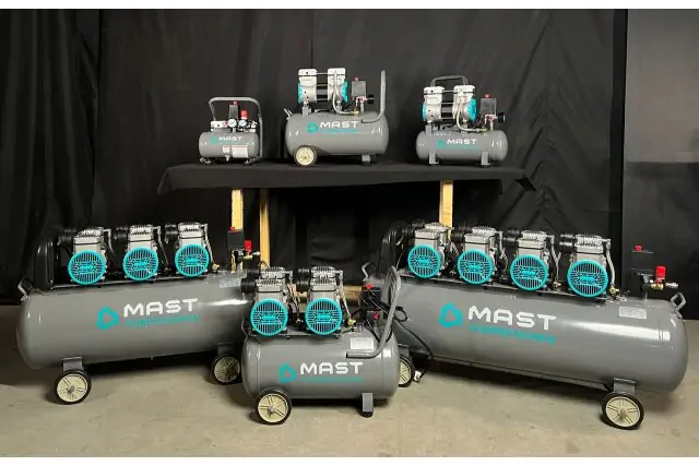 Безмасляний поршневий компресор Mast MOF1680/2x1500-50L 11