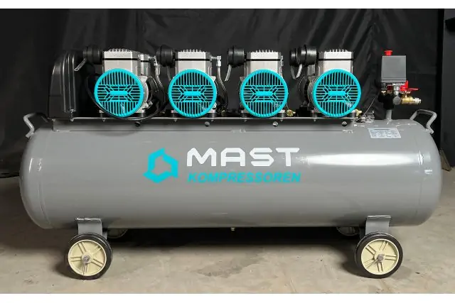 Безмасляний поршневий компресор Mast MOF1680/4x1500-160L 2