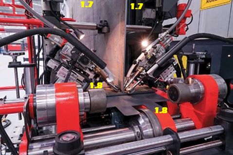 Лінія зварювання двотаврової балки 12м Akyapak HBW 2000x1000 944