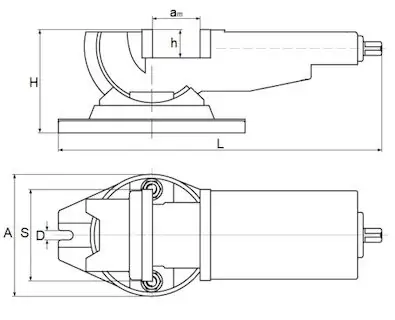 Наклонная люлька станочные тиски 100 мм 5008