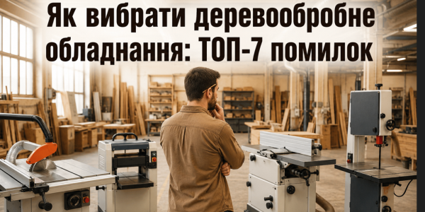 Як вибрати деревообробне обладнання: ТОП-7 помилок