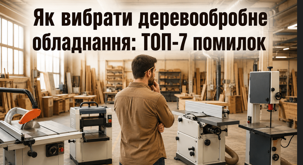 Як вибрати деревообробне обладнання: ТОП-7 помилок